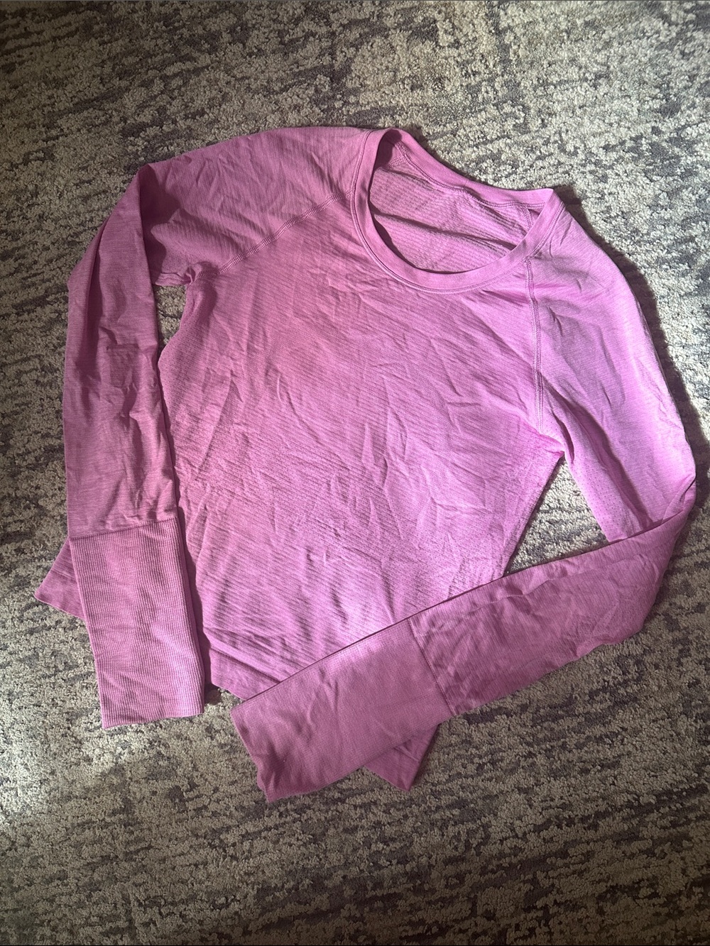 lululemon athletica Long Sleeve Scoop Neck Top - Dusty Rose